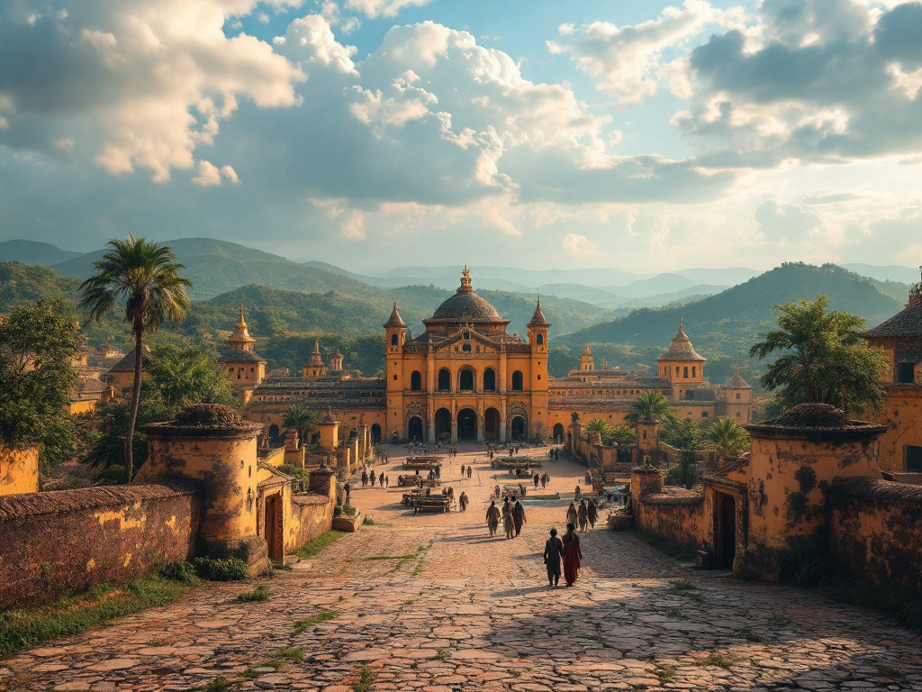 De kongelige paladser i Abomey