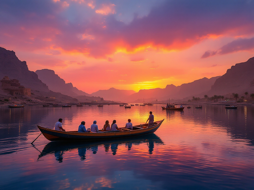 Feluccasejlads på Nilen