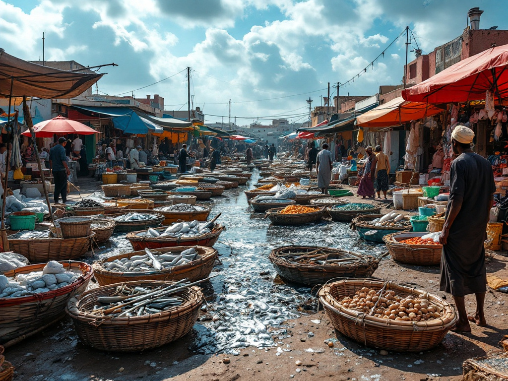 Fiskemarkedet i Nouakchott