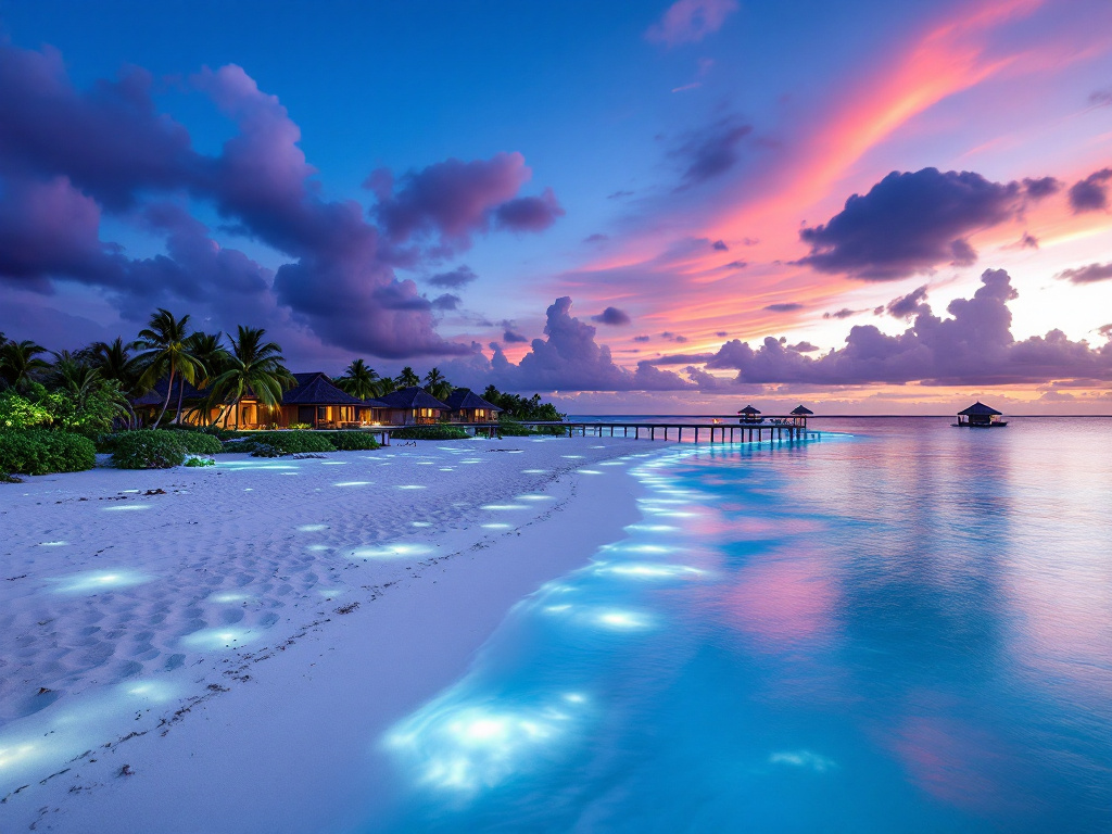 Vaadhoo Ø Bioluminescerende Strand