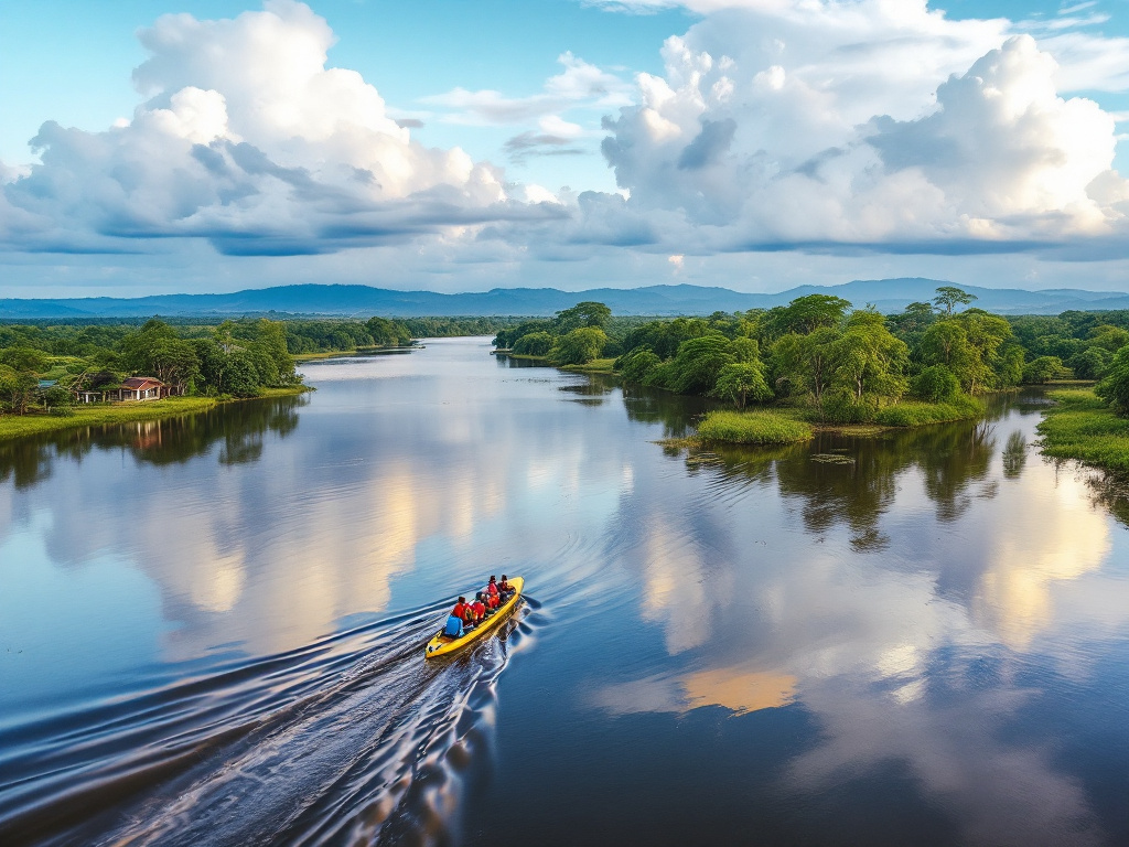 Bådtur på Surinamefloden