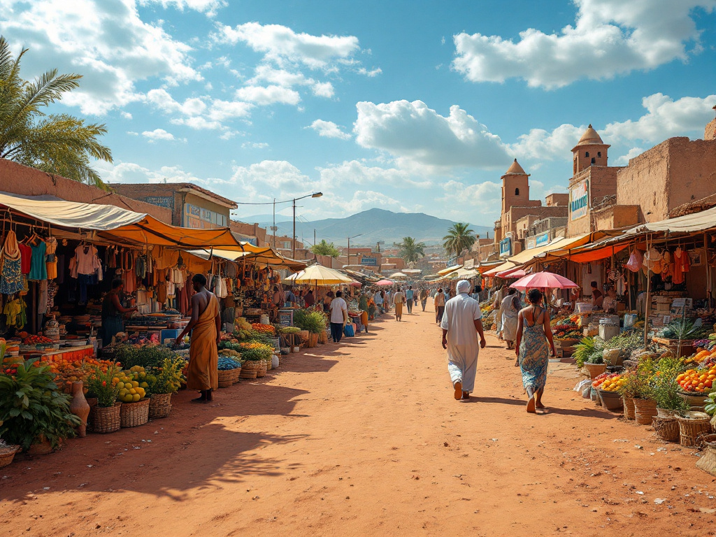 Det Centrale Marked i N'Djamena
